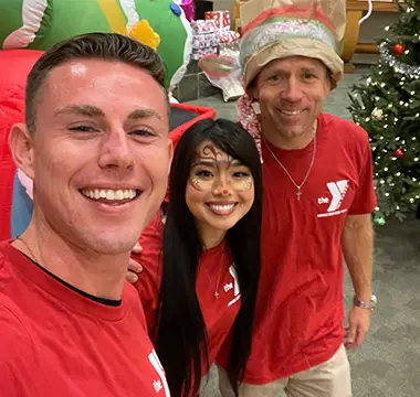 good life team photo at holiday event