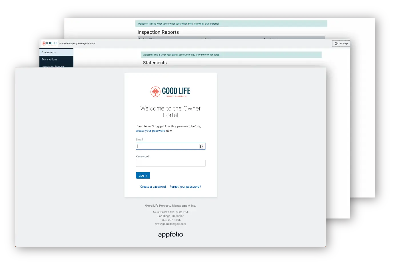 goodlife owner portal screenshots
